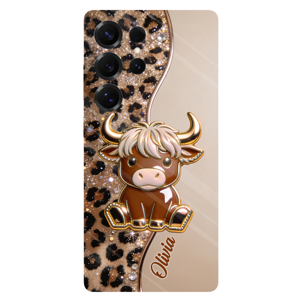 Love Highland Cows - Personalized Highland Cow Full Print Phone Case