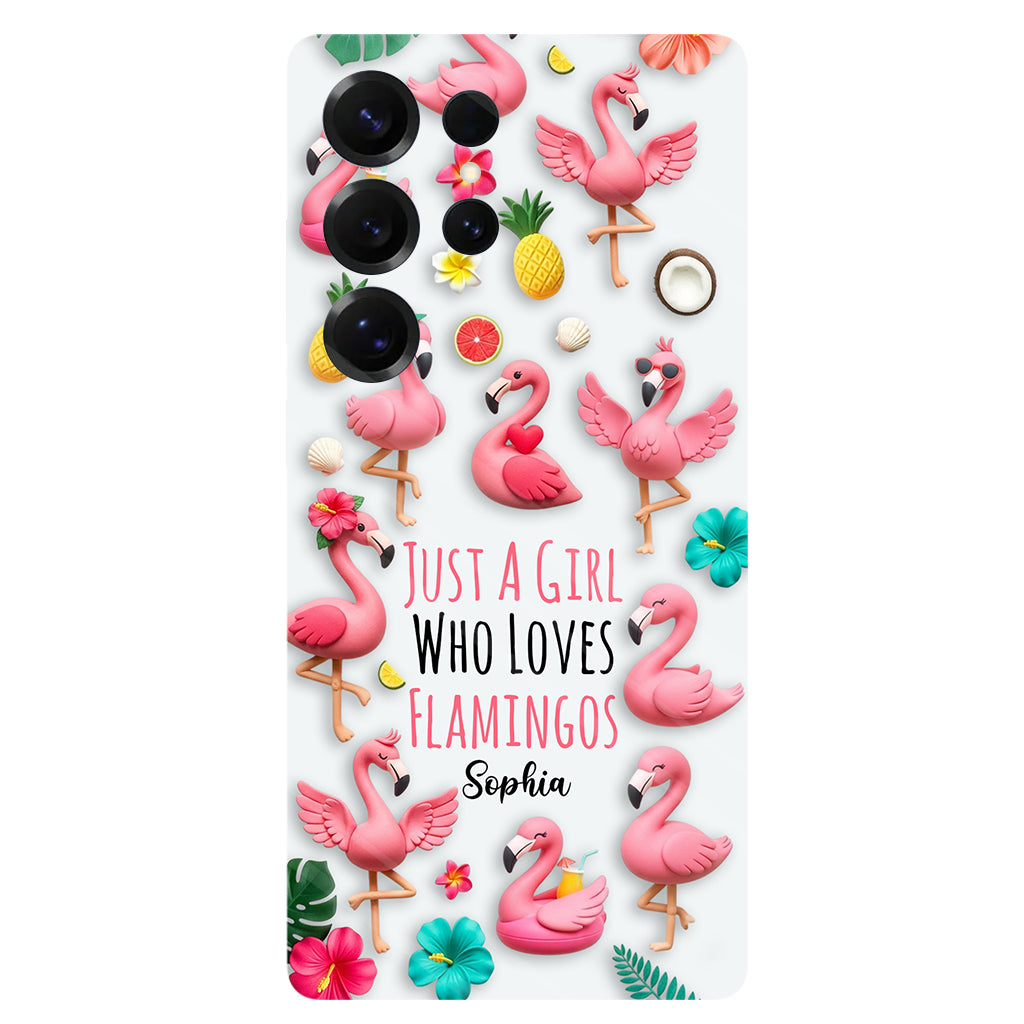 Love Flamingos - Personalized Flamingo Full Print Phone Case