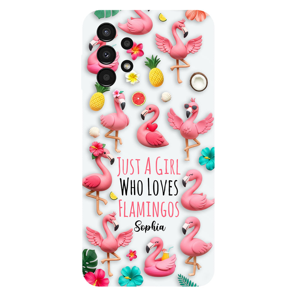 Love Flamingos - Personalized Flamingo Full Print Phone Case