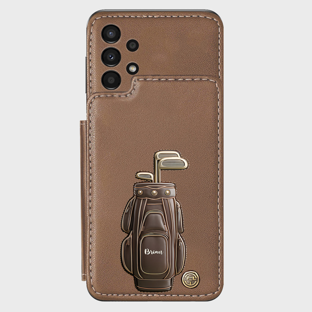 Luxury Gift For Golfer Custom Name - Personalized Golf Wallet Phone Case