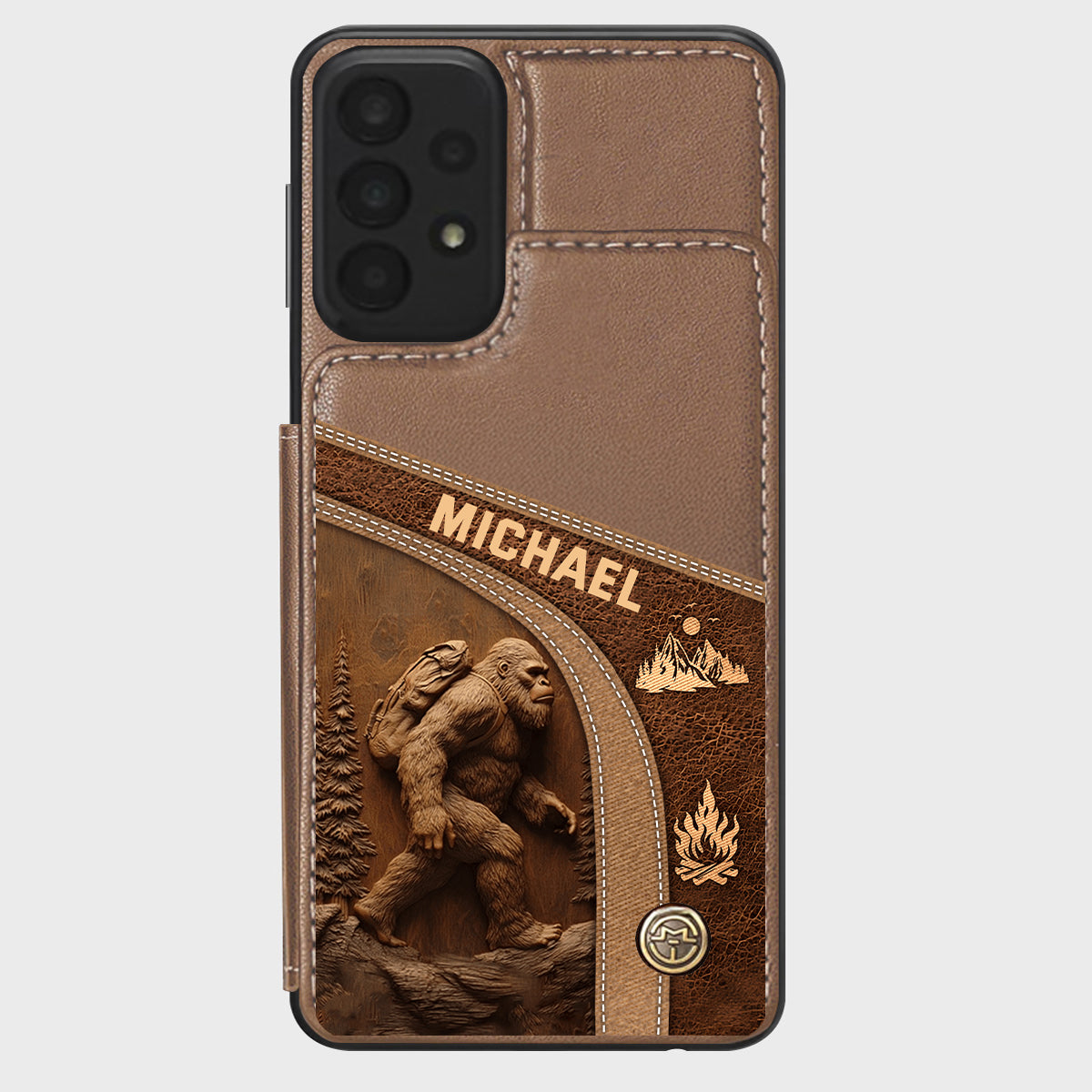 Sasquatch - Personalized Hiking Wallet Phone Case