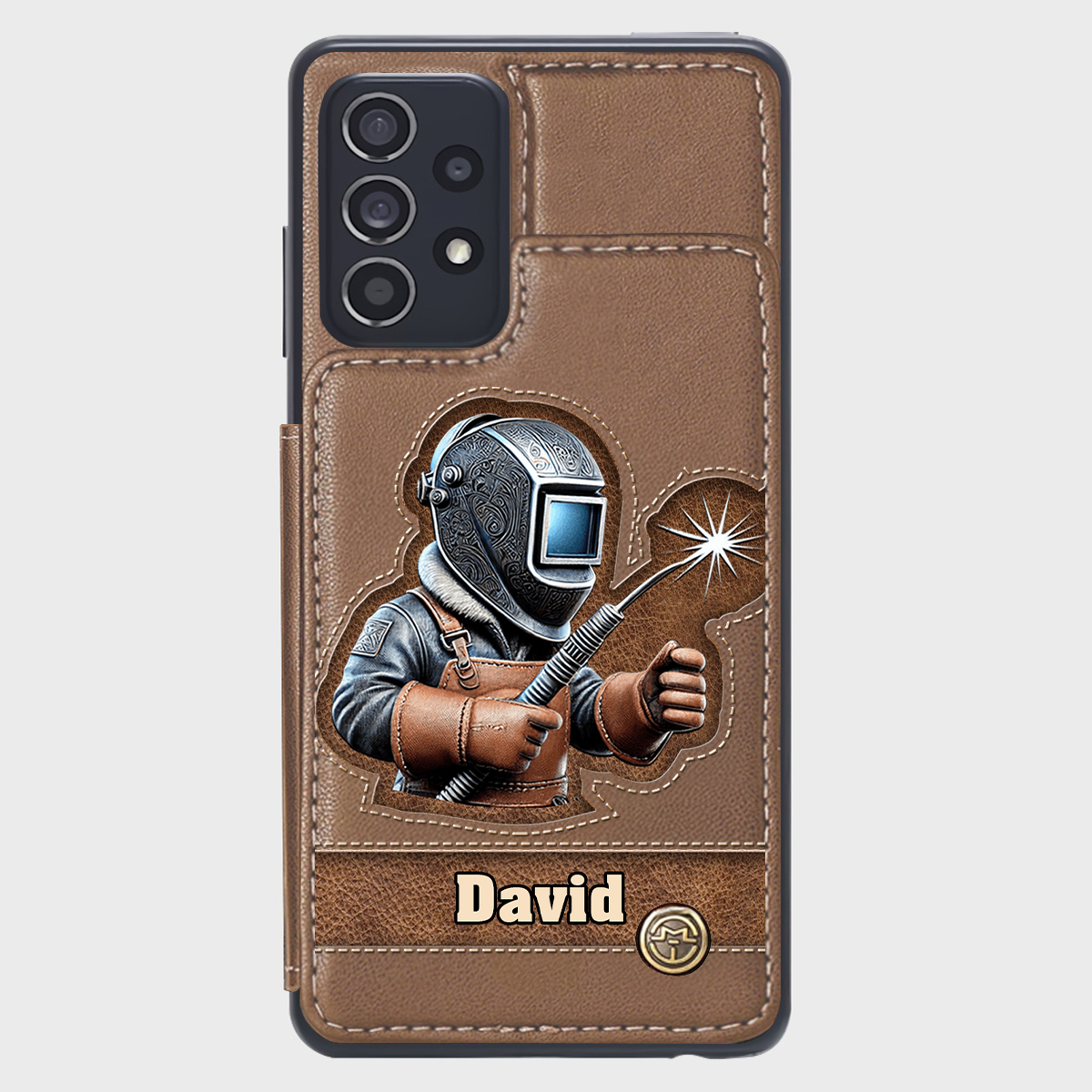 Strong Ones Become Welder - Personalized Welder Wallet Phone Case