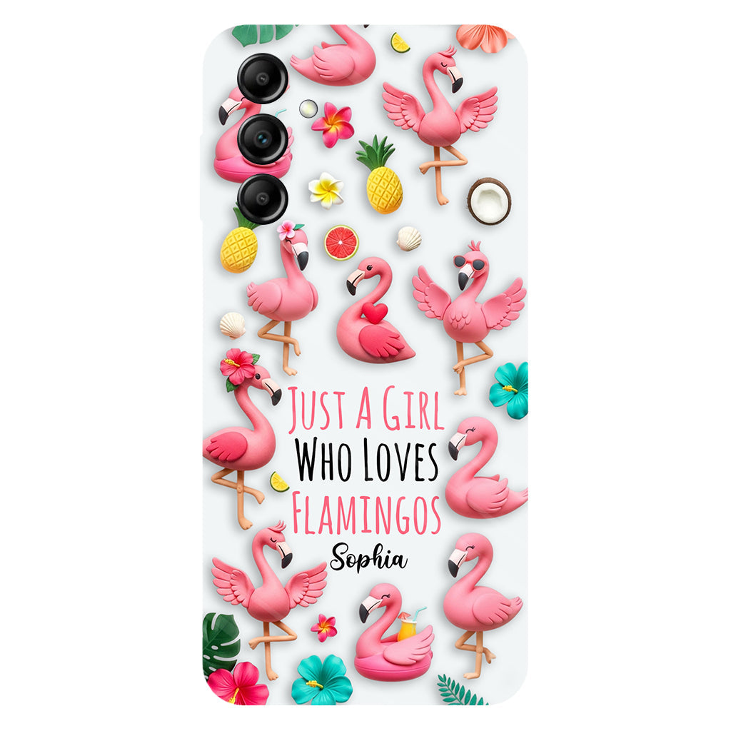 Love Flamingos - Personalized Flamingo Full Print Phone Case