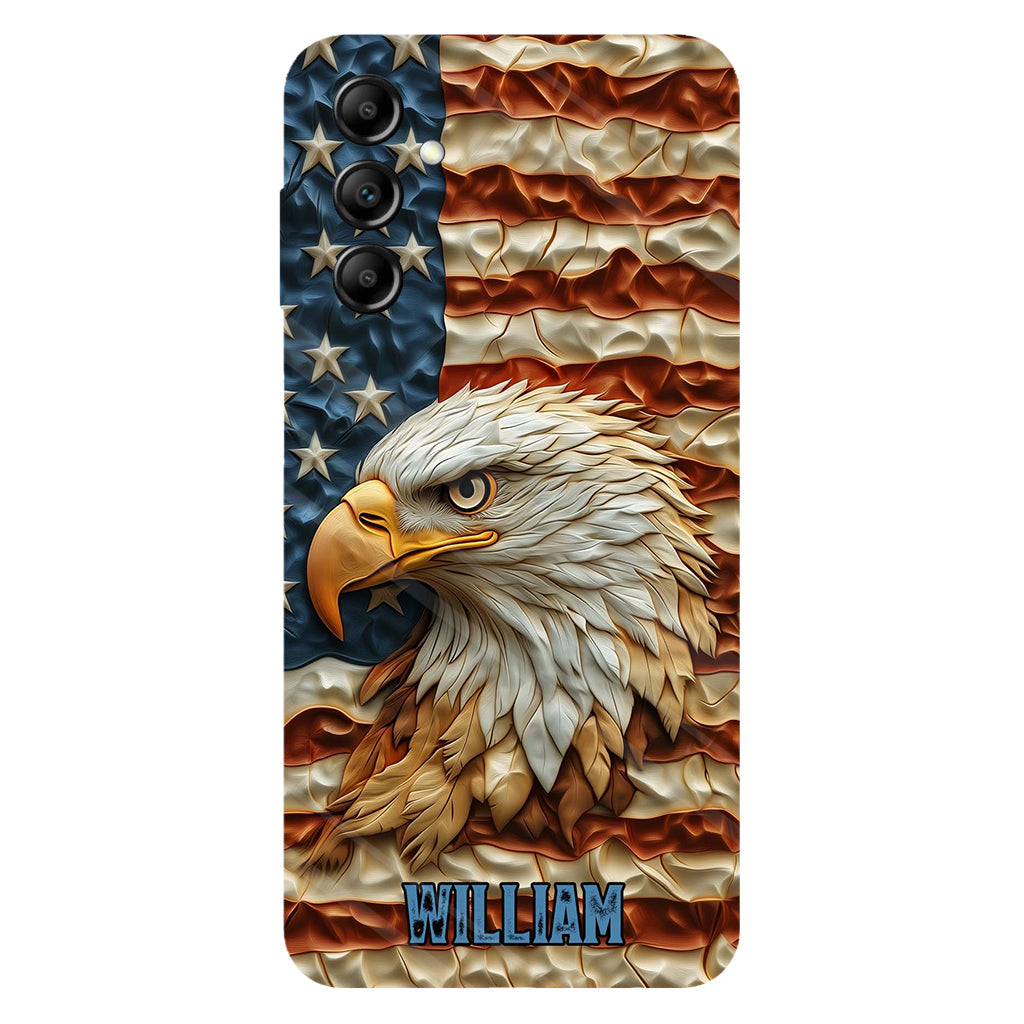 Strong Eagle - Personalized Bald Eagle Full Print Phone Case