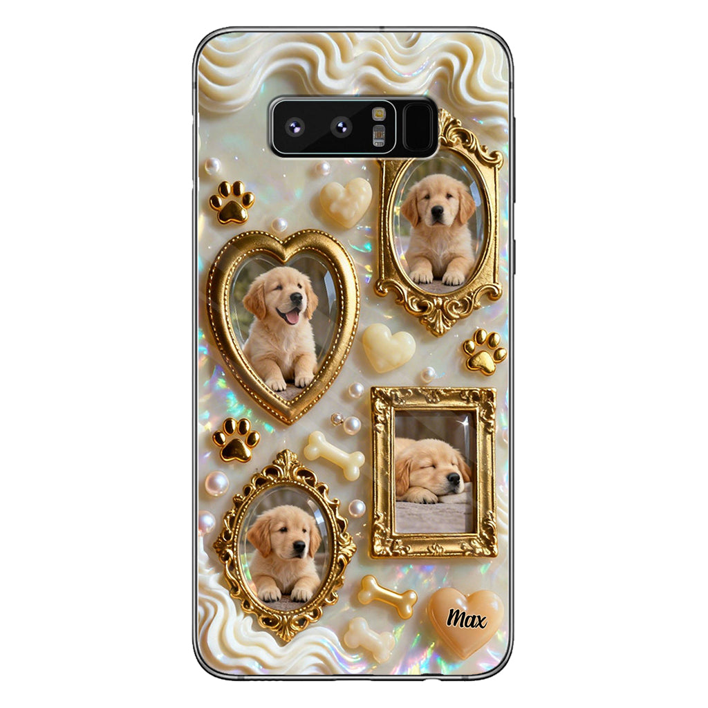 The Golden Gallery Case - Personalized Dog Clear Phone Case