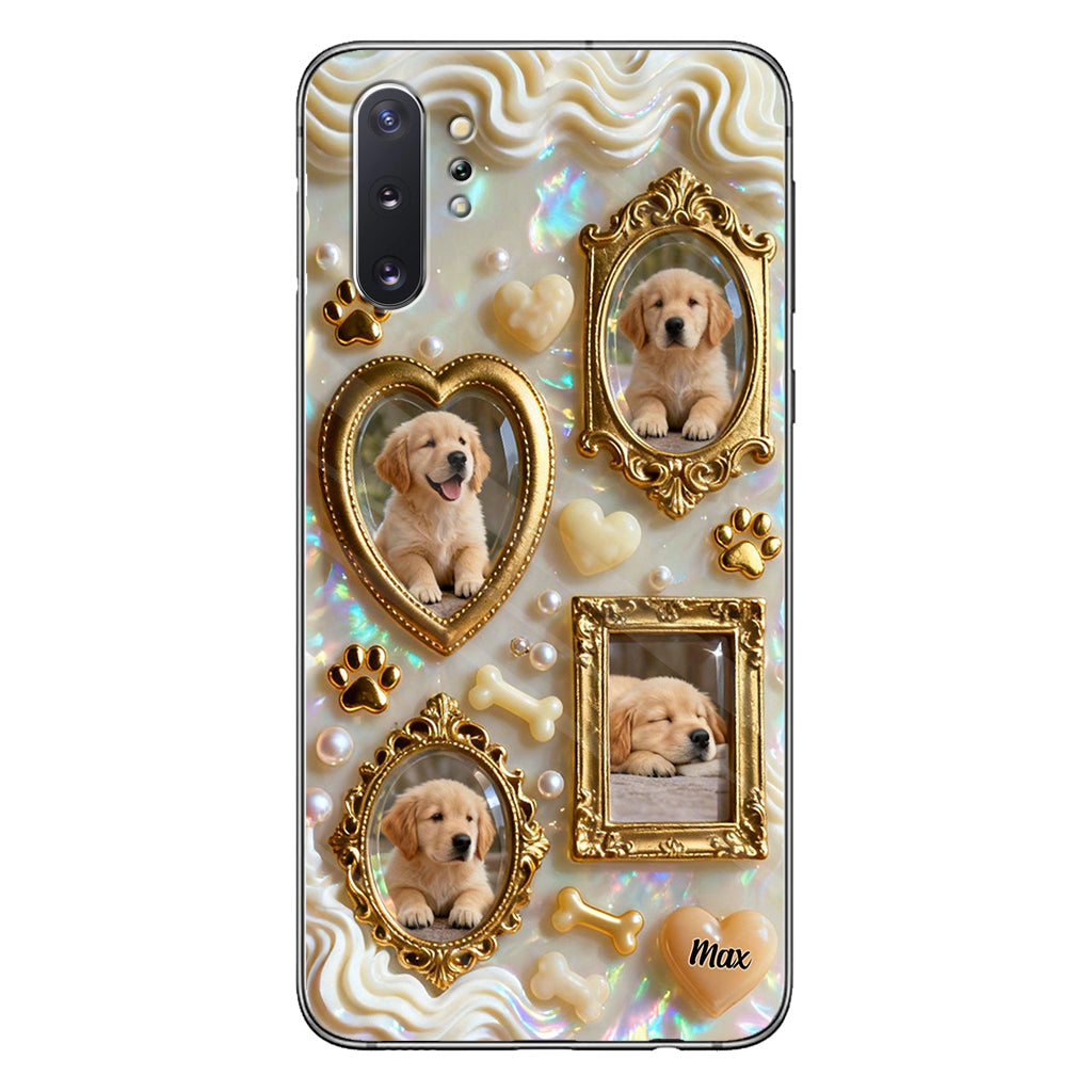 The Golden Gallery Case - Personalized Dog Clear Phone Case