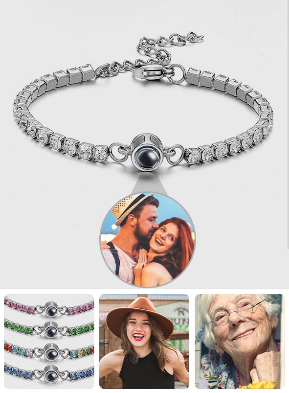 Personalized Diamonds Photo Projection Charm