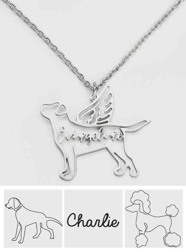 Personalized Dog Engraved Pet Memorial Charm