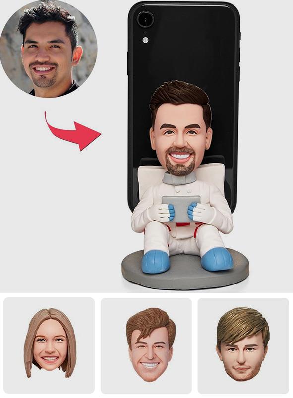 Personalized Mobile Phone Holder Astronaut