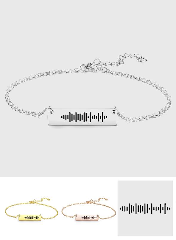 Personalized Music Code Anklet