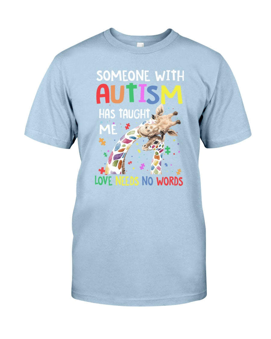 Love Needs No Words - Autism Awareness T-shirt and Hoodie 0921