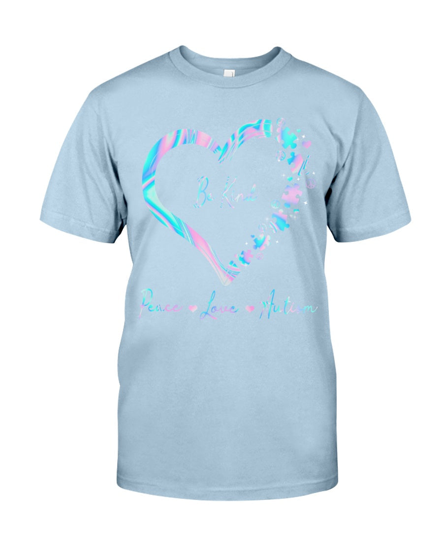 Peace Love Autism - Autism Awareness T-shirt and Hoodie 0520