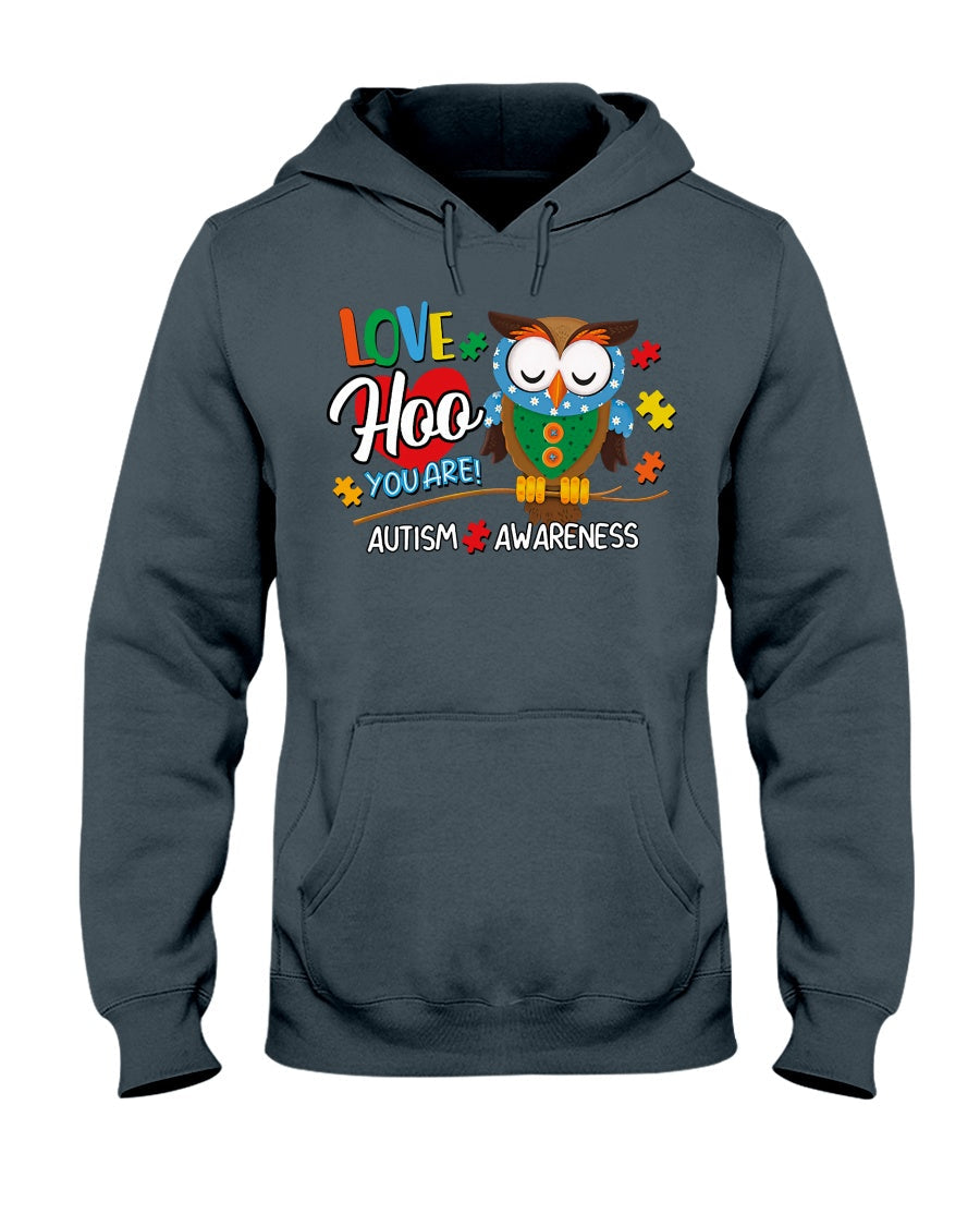 Owl Love Hoo You Are - Autism Awareness T-shirt and Hoodie 0921
