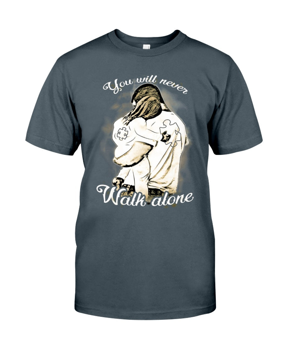 You Will Never Walk Alone - Autism Awareness T-shirt and Hoodie 0921