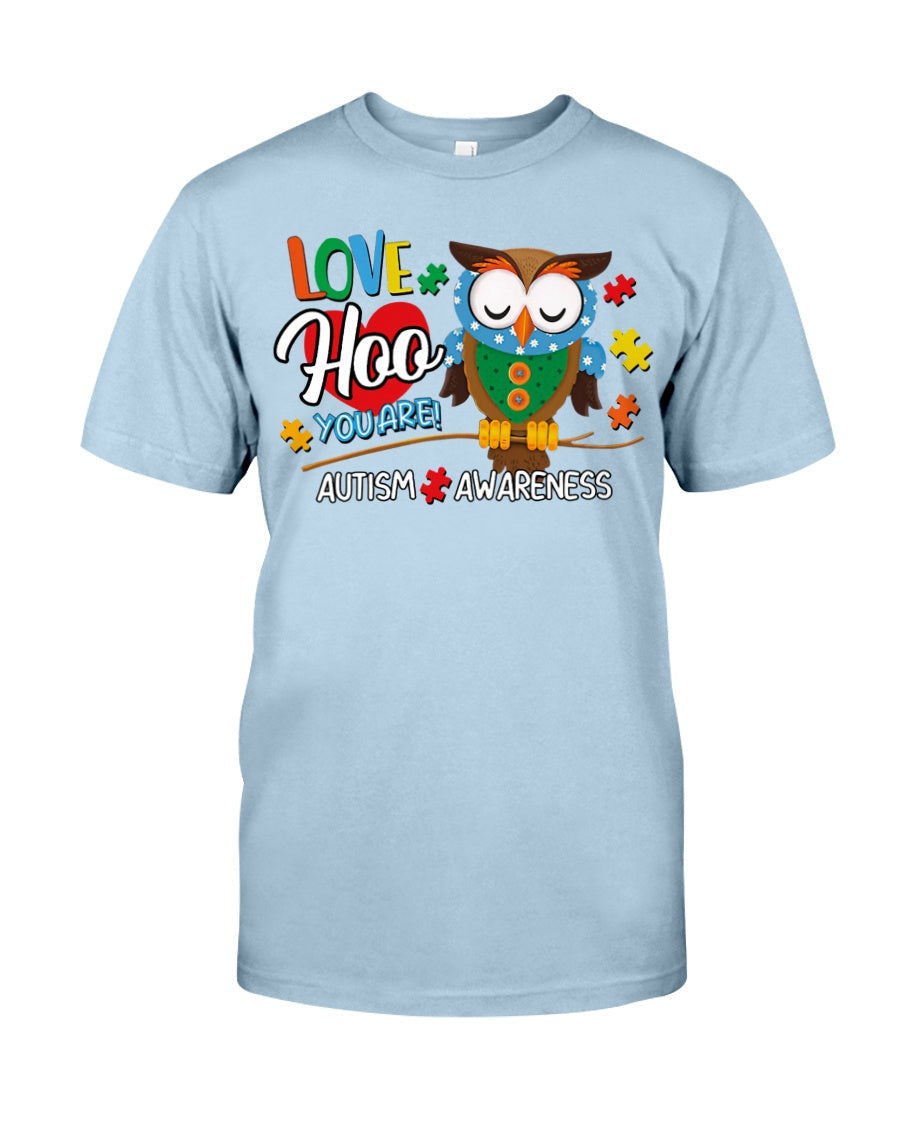 Owl Love Hoo You Are - Autism Awareness T-shirt and Hoodie 0921