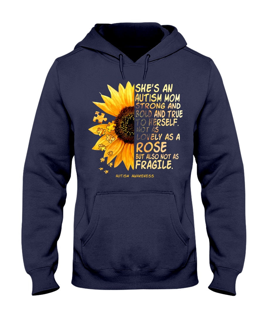 Sunflower Autism Mom - Autism Awareness T-shirt and Hoodie 0921