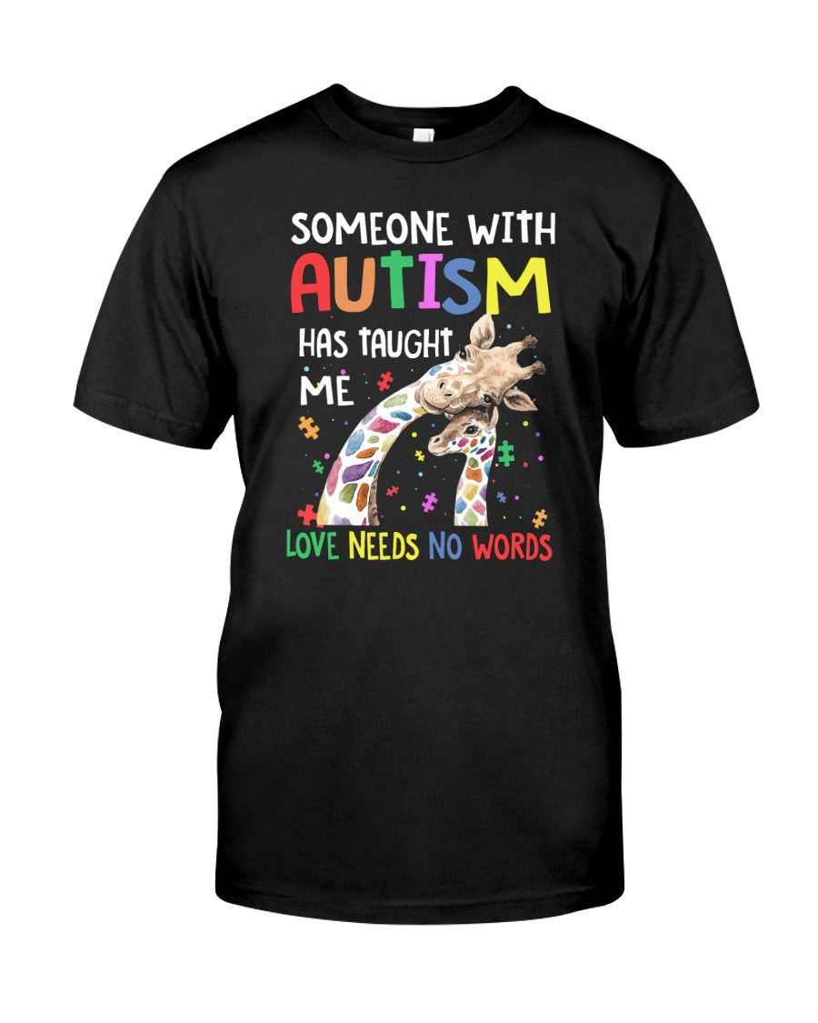 Love Needs No Words - Autism Awareness T-shirt and Hoodie 0921