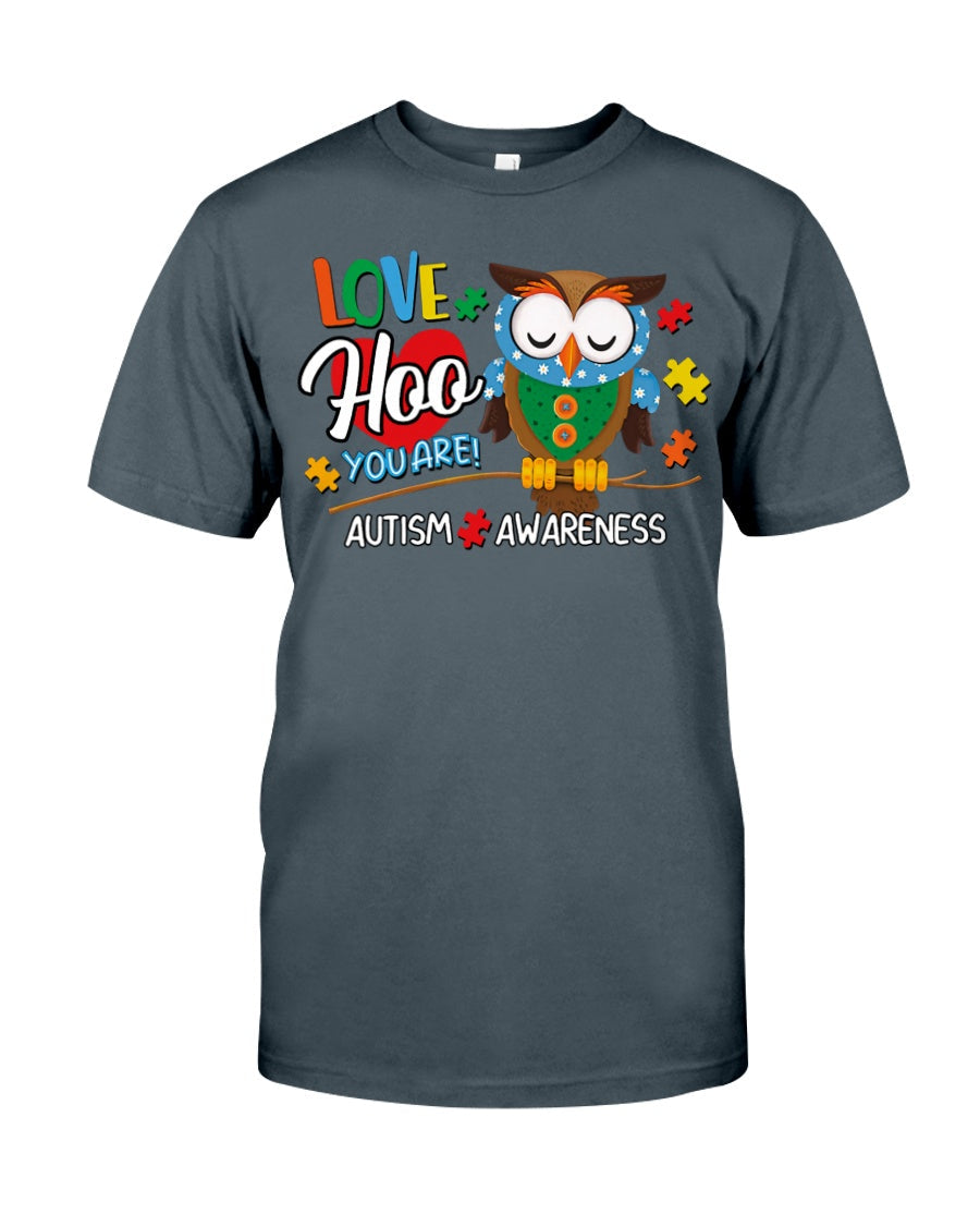 Owl Love Hoo You Are - Autism Awareness T-shirt and Hoodie 0921