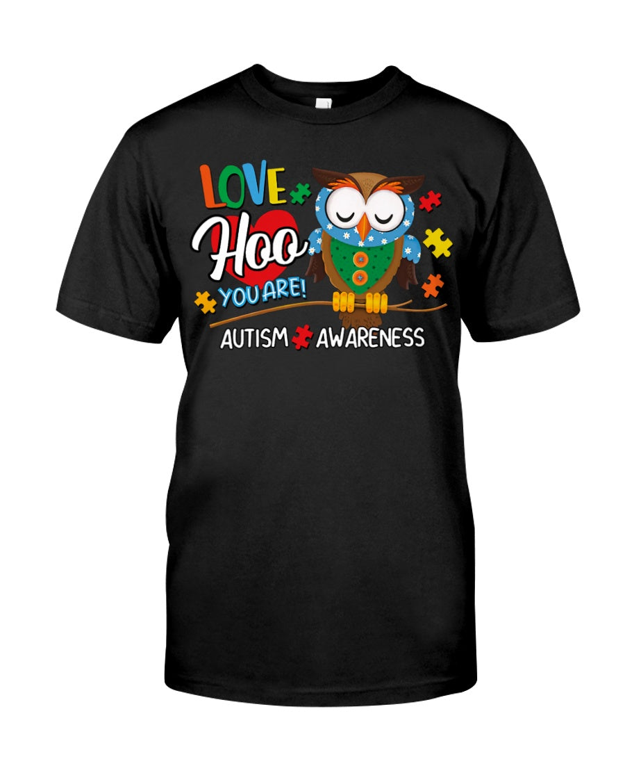 Owl Love Hoo You Are - Autism Awareness T-shirt and Hoodie 0921