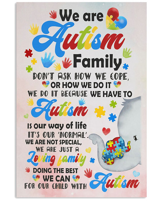 We Are Autism Family - Autism Awareness Poster 0921