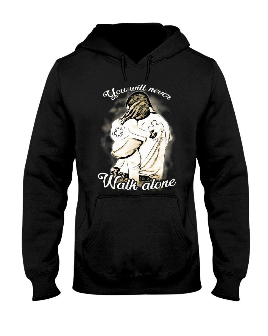 You Will Never Walk Alone - Autism Awareness T-shirt and Hoodie 0921