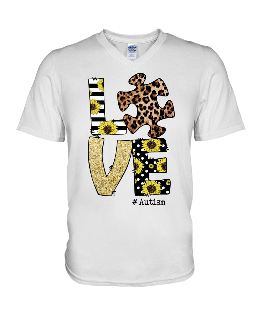 Love Someone With Autism - Autism Awareness T-shirt and Hoodie 0520