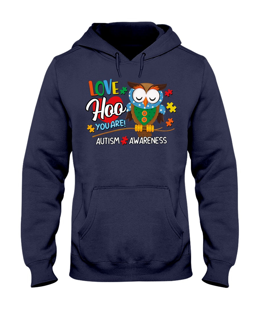 Owl Love Hoo You Are - Autism Awareness T-shirt and Hoodie 0921