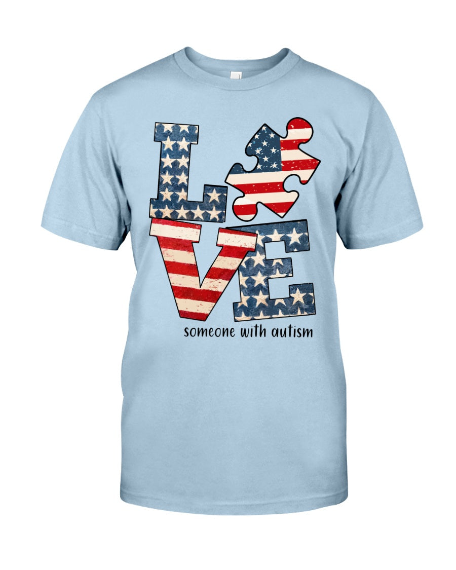 Love Someone With Autism - Autism Awareness T-shirt and Hoodie 0520