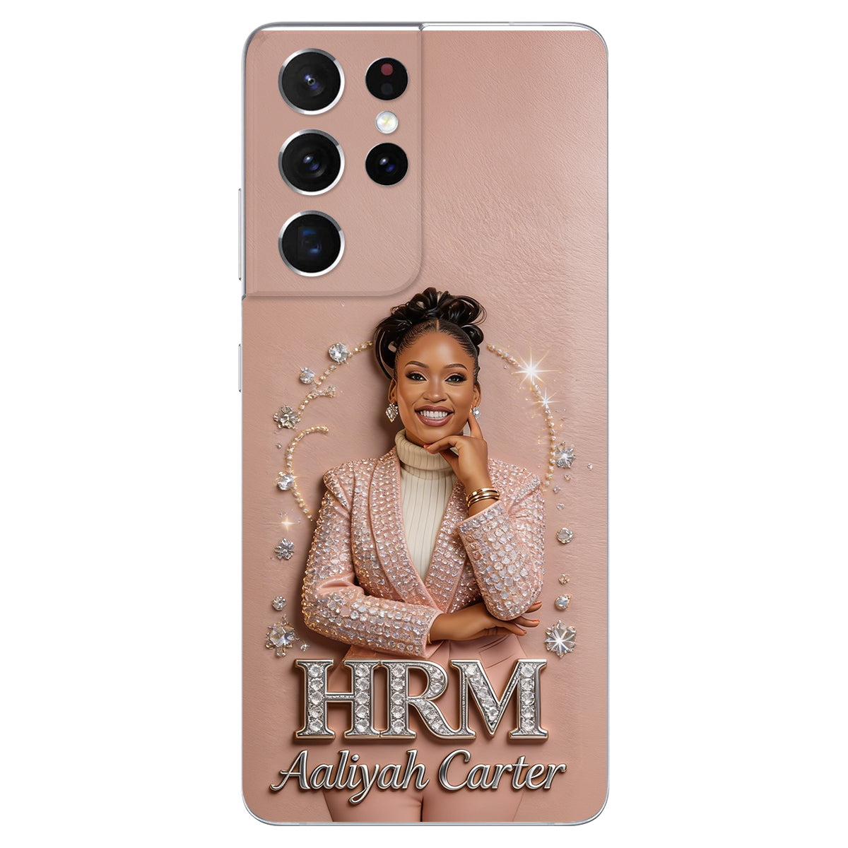 Office Decoration Custom Any Photo - Personalized Colleague 3D Embossed Leather Phone Case