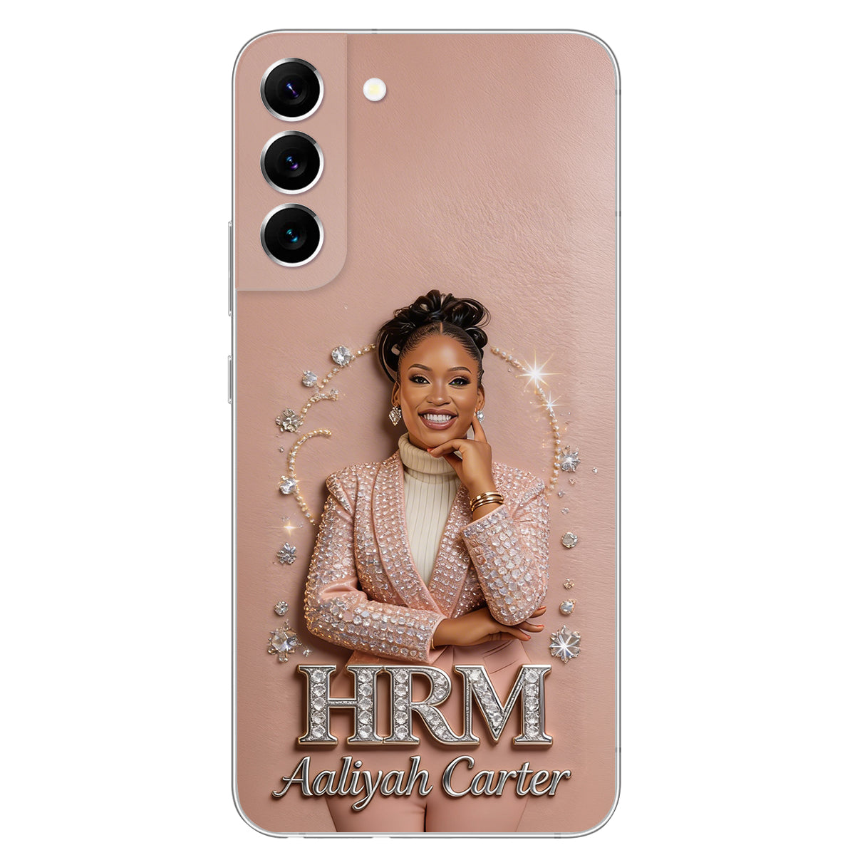 Office Decoration Custom Any Photo - Personalized Colleague 3D Embossed Leather Phone Case
