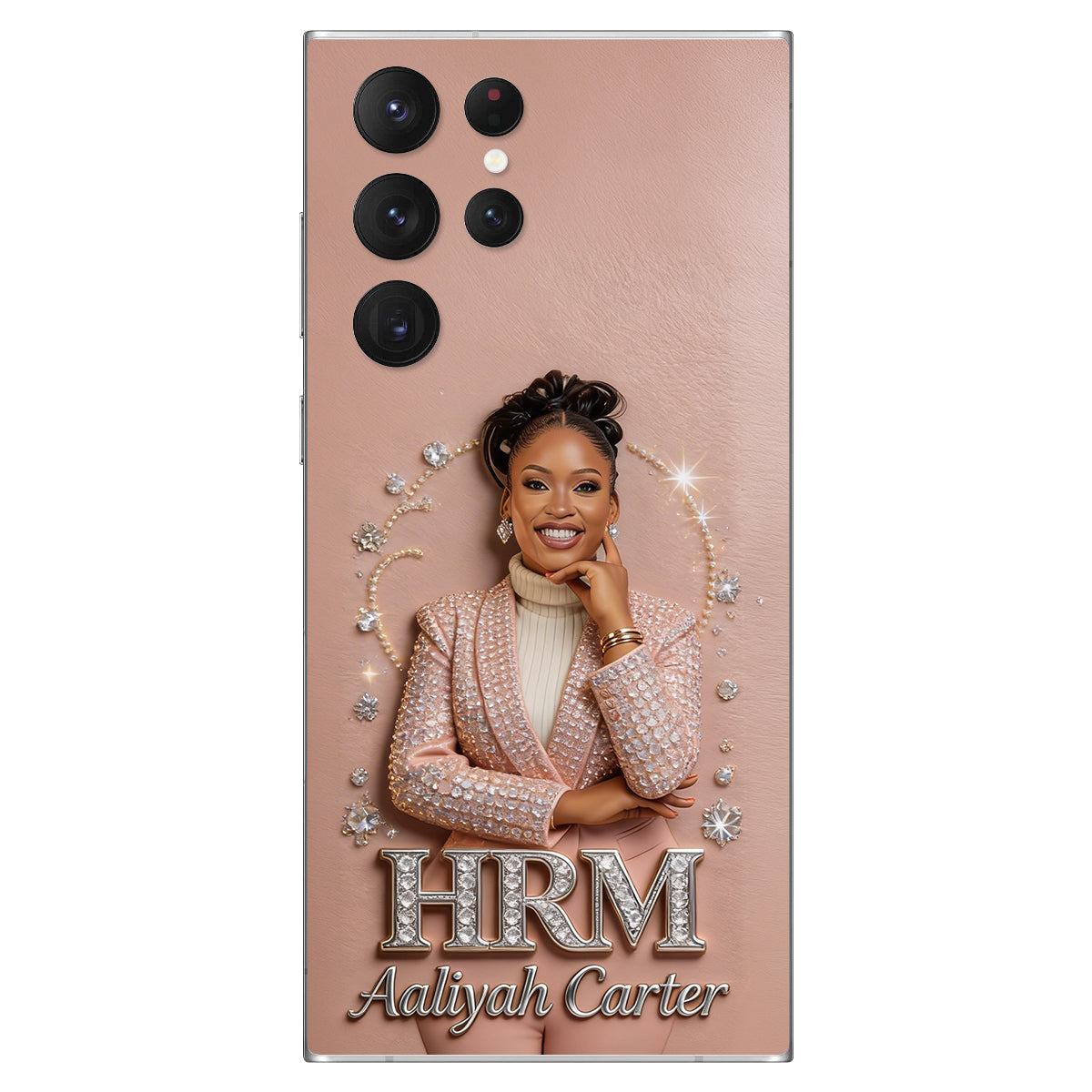 Office Decoration Custom Any Photo - Personalized Colleague 3D Embossed Leather Phone Case