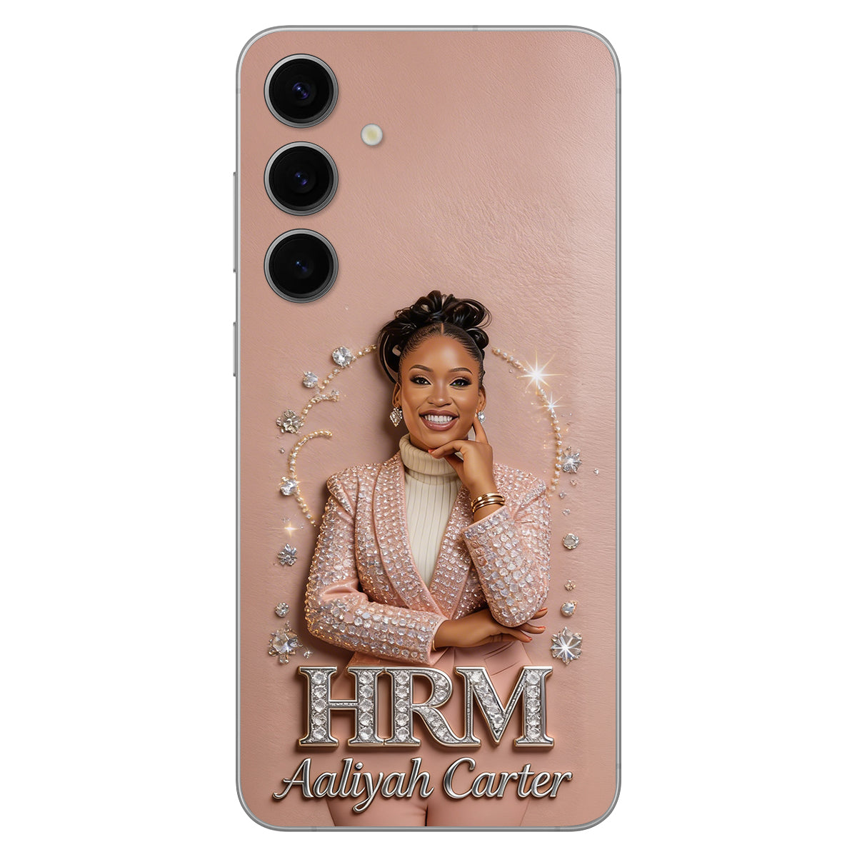 Office Decoration Custom Any Photo - Personalized Colleague 3D Embossed Leather Phone Case