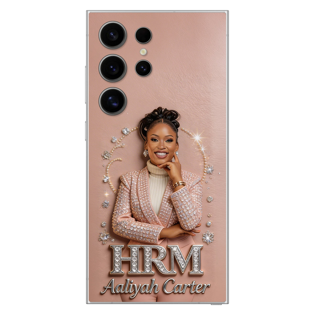 Office Decoration Custom Any Photo - Personalized Colleague 3D Embossed Leather Phone Case