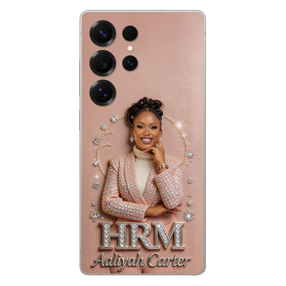 Office Decoration Custom Any Photo - Personalized Colleague 3D Embossed Leather Phone Case