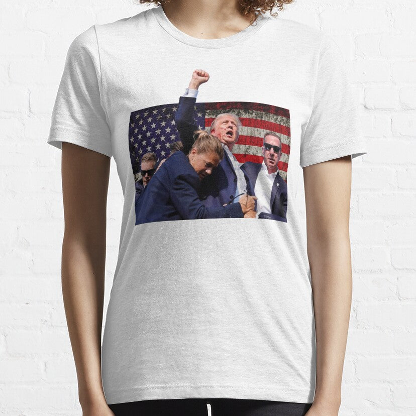 Never Surrender Shirt, Fight For America T-shirt, 2024 Rally Shirt T-shirt & Hoodie