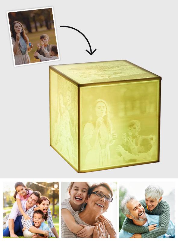 Personalized Any Photo Cube Lamp
