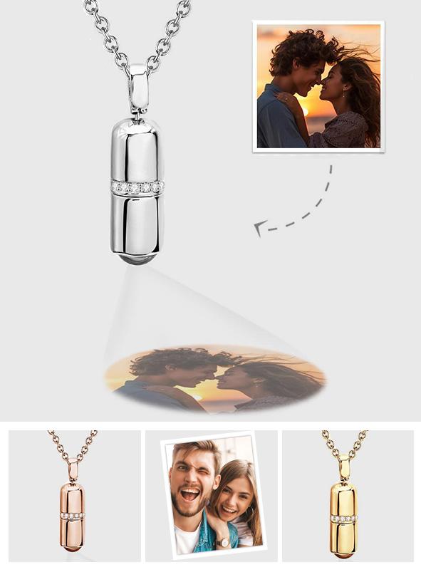 Personalized Creative Pill Projection Charm
