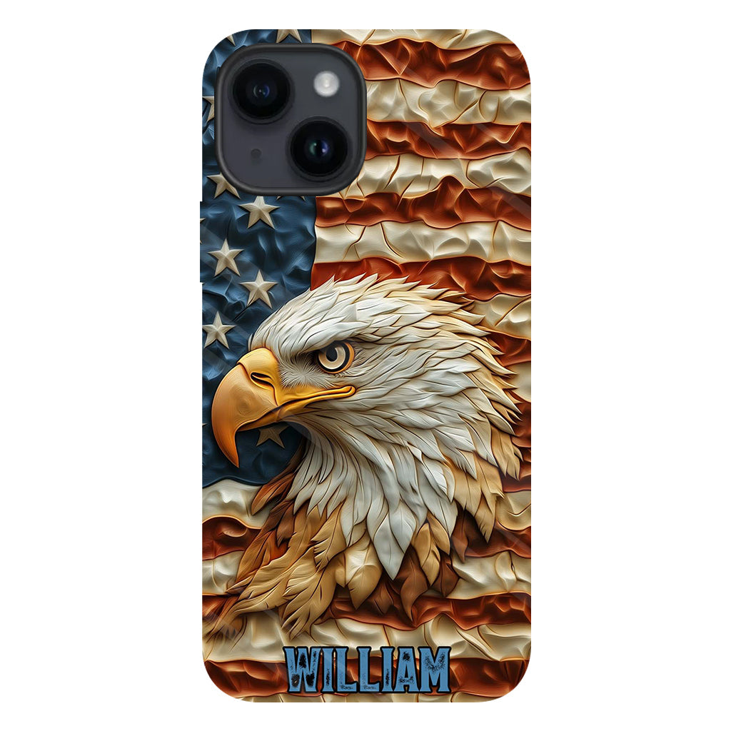 Strong Eagle - Personalized Bald Eagle Full Print Phone Case
