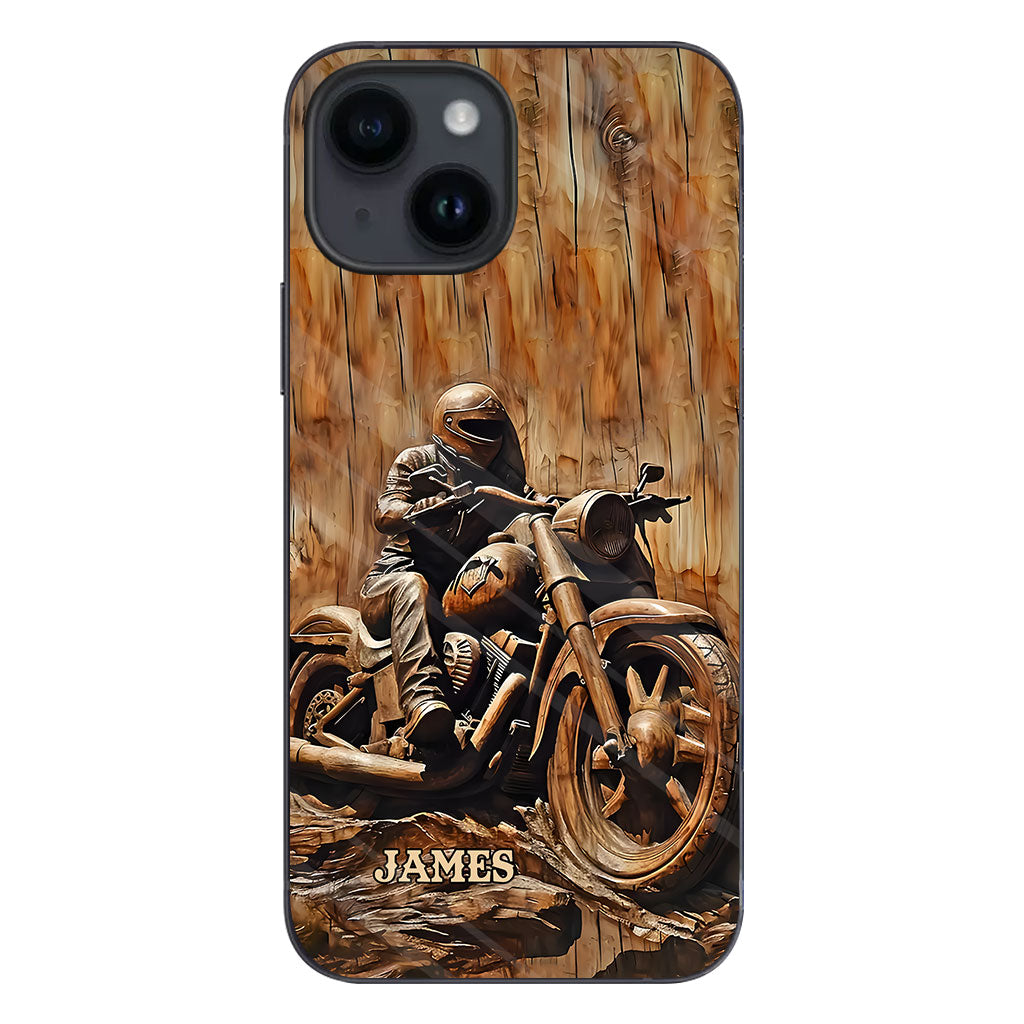 Never Underestimate An Old Man With A Motorcycle - Personalized Biker Phone Case