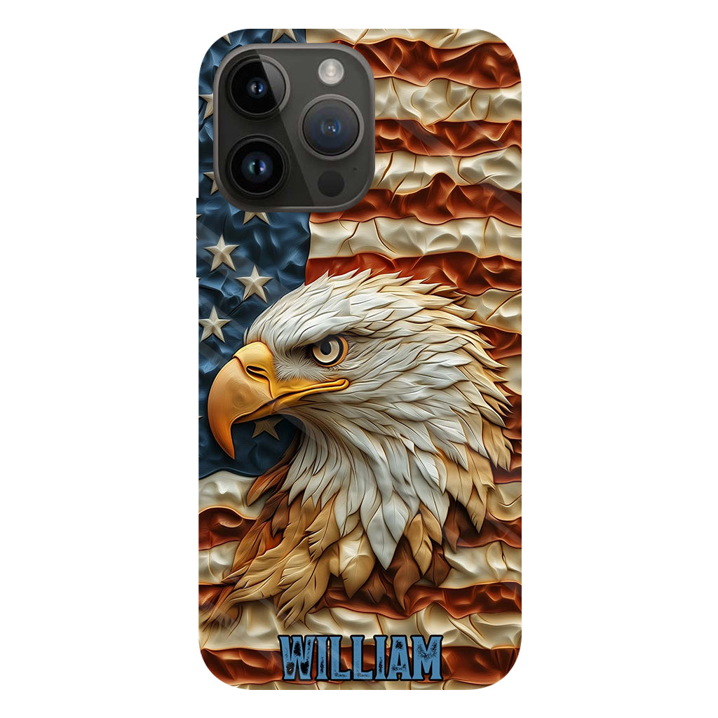 Strong Eagle - Personalized Bald Eagle Full Print Phone Case