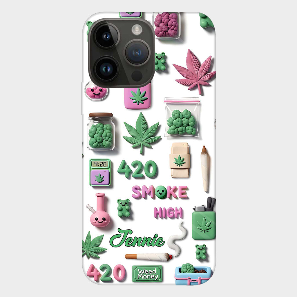 Stoner Chic - Personalized Weed Full Print Phone Case