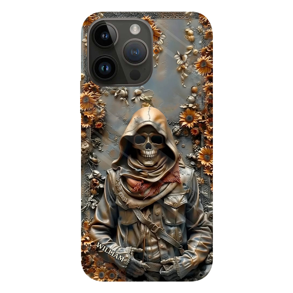 Vintage Skull - Personalized Skull Full Print Phone Case