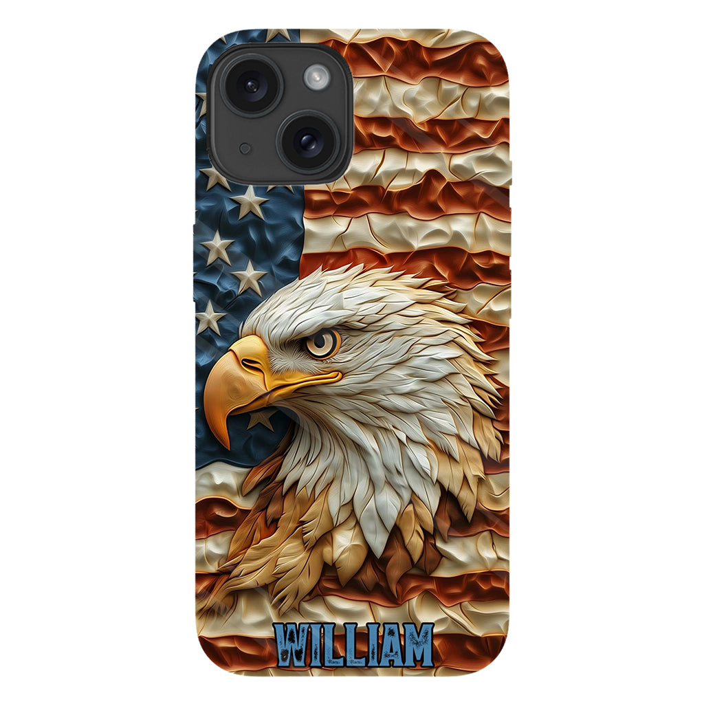 Strong Eagle - Personalized Bald Eagle Full Print Phone Case