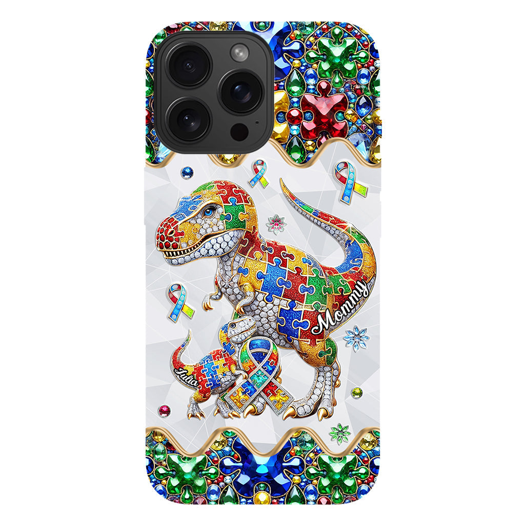 Strong Mama - Personalized Autism Awareness Full Print Phone Case