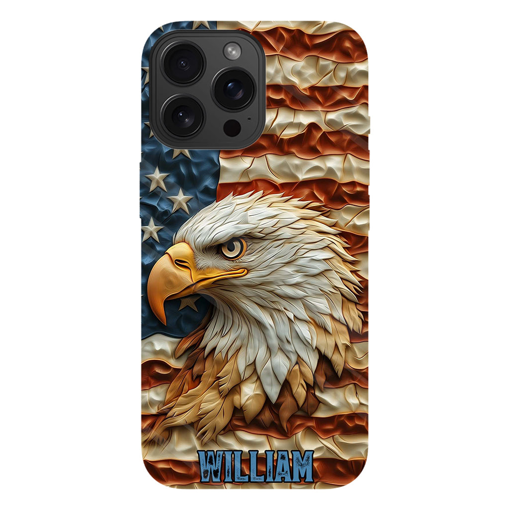 Strong Eagle - Personalized Bald Eagle Full Print Phone Case