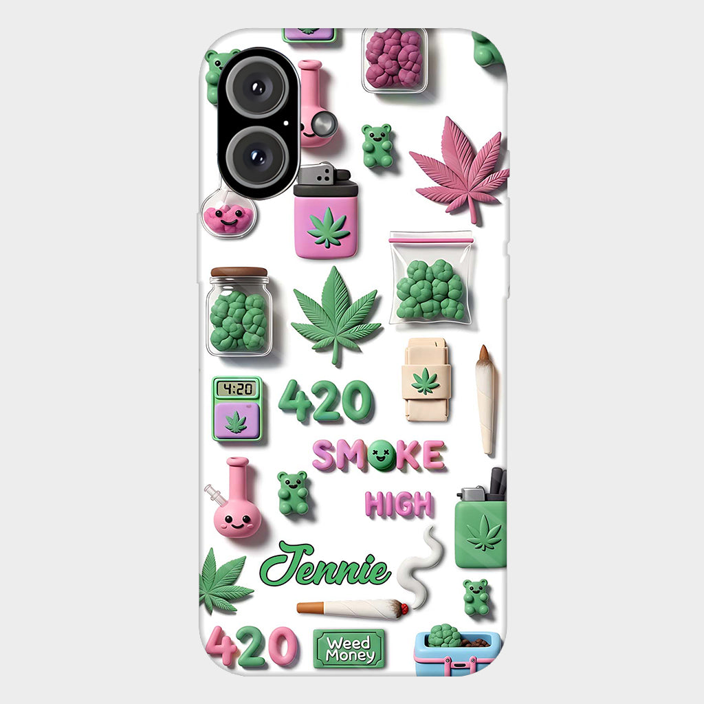 Stoner Chic - Personalized Weed Full Print Phone Case