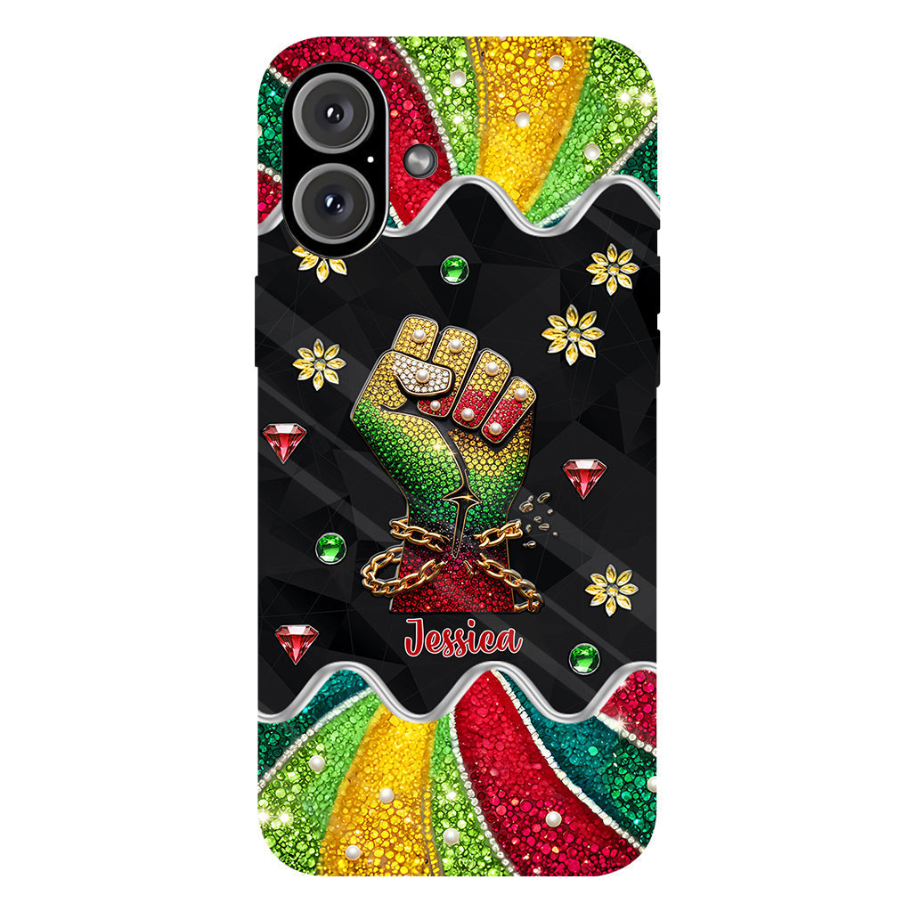 They Not Like Us - Personalized Juneteenth Full Print Phone Case & Phone Grip