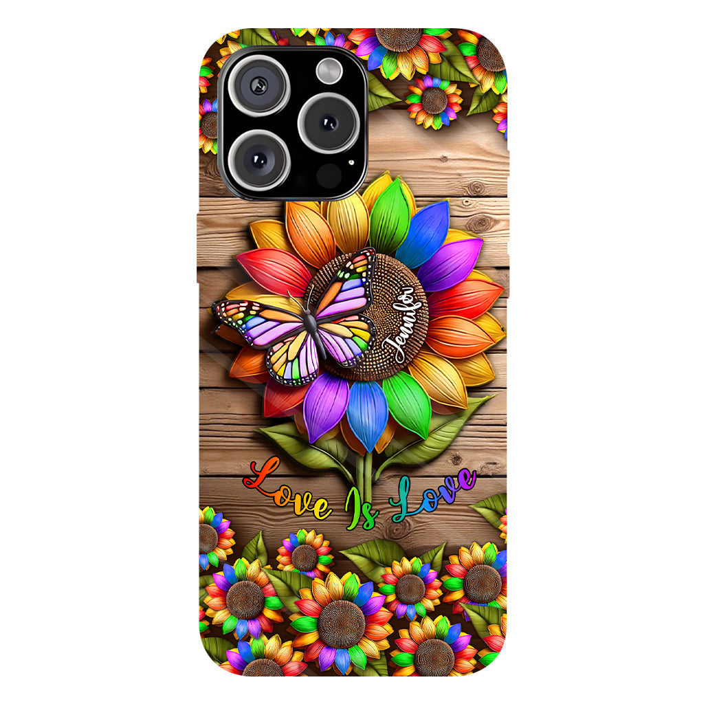 Love Is Love - Personalized LGBT Support Full Print Phone Case