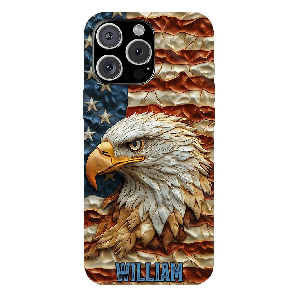 Strong Eagle - Personalized Bald Eagle Full Print Phone Case