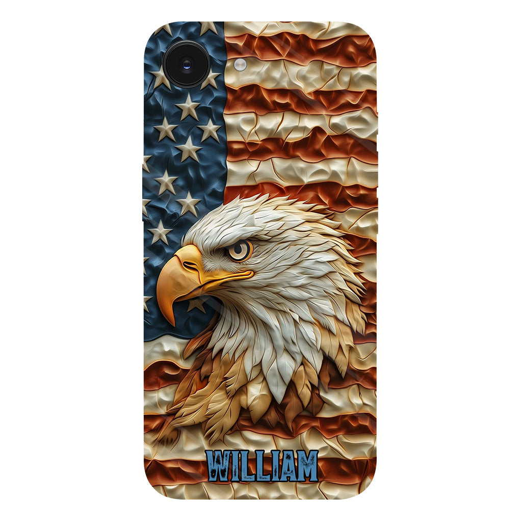 Strong Eagle - Personalized Bald Eagle Full Print Phone Case